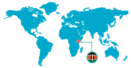 mapa Kenia